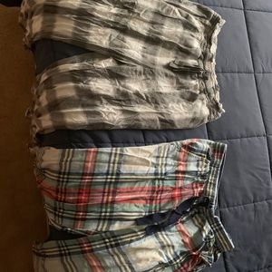 aerie flannel pj pants bundle